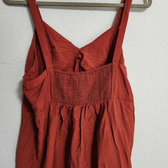 Simply Vera Wang Rusty Copper Crepe Tank Camisole Large - Picture 4 of 6